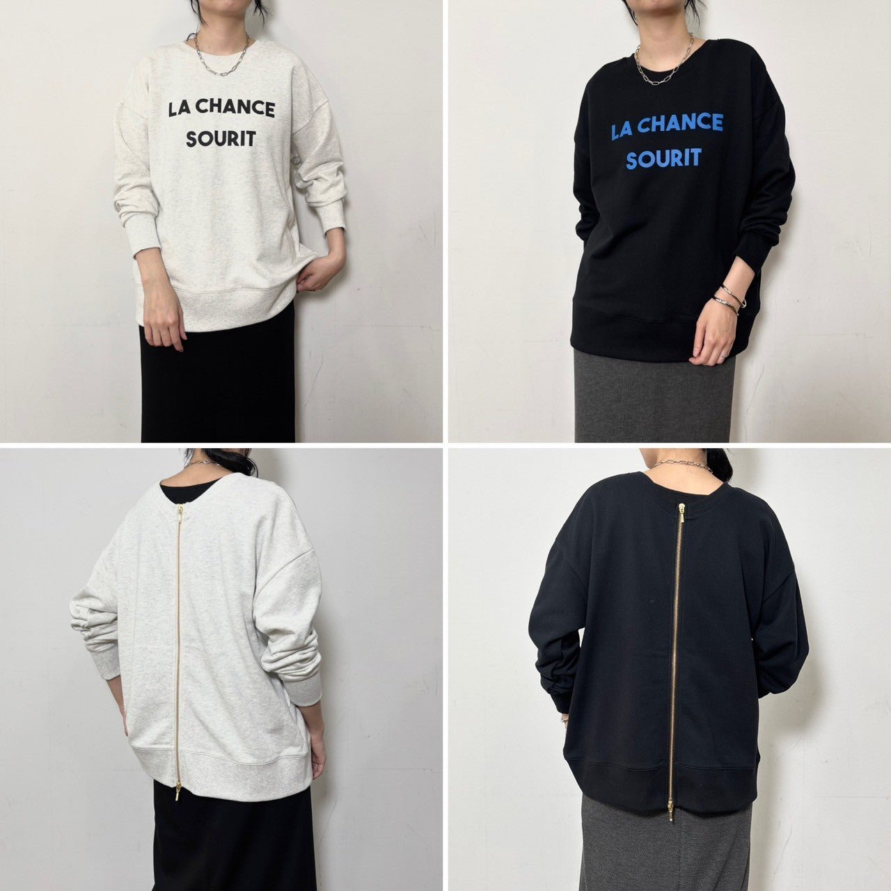【siro de labonte 25 AW vol.2】2way zipup　p/o - Champdelarose