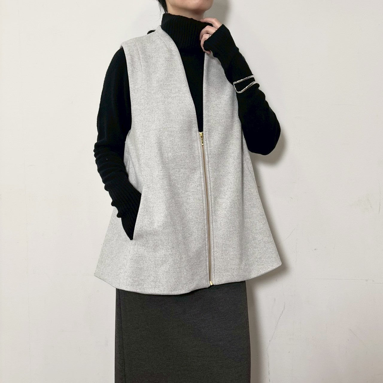 【siro de labonte 25 AW vol.2】A line vest - Champdelarose