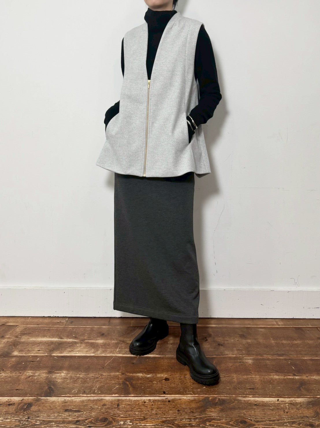 【siro de labonte 25 AW vol.2】A line vest - Champdelarose