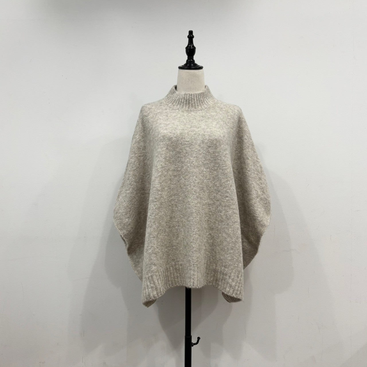 【siro de labonte 25 AW vol.2】bottle neck poncho vest - Champdelarose