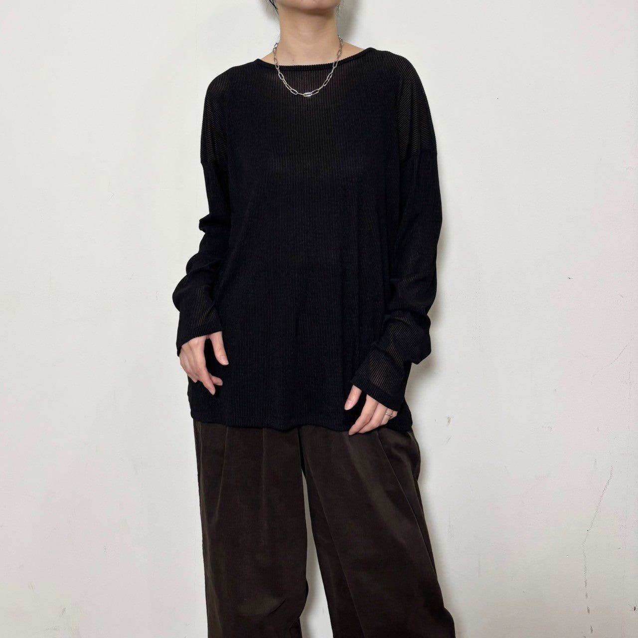 【siro de labonte 25 AW vol.2】crewneck L/S Tshirt - Champdelarose
