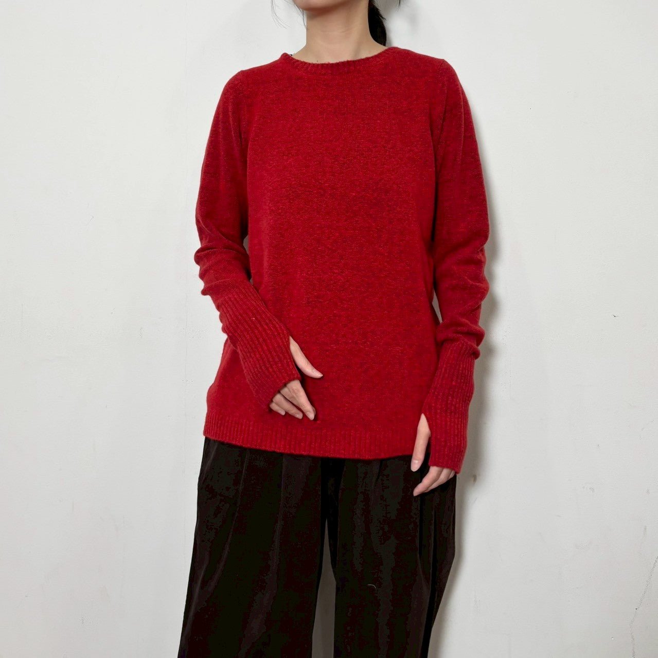 【siro de labonte 25 AW vol.2】fingerhole crewneck - Champdelarose