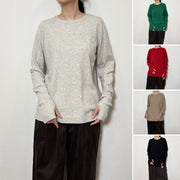 【siro de labonte 25 AW vol.2】fingerhole crewneck - Champdelarose