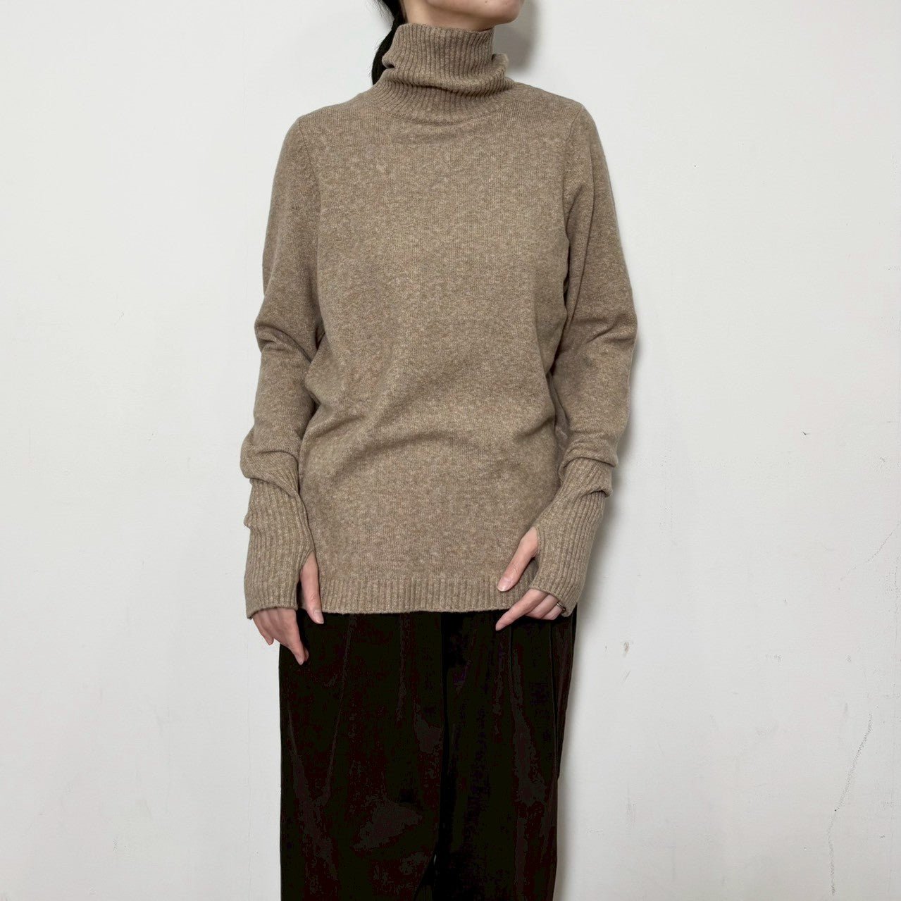 【siro de labonte 25 AW vol.2】fingerhole highneck - Champdelarose