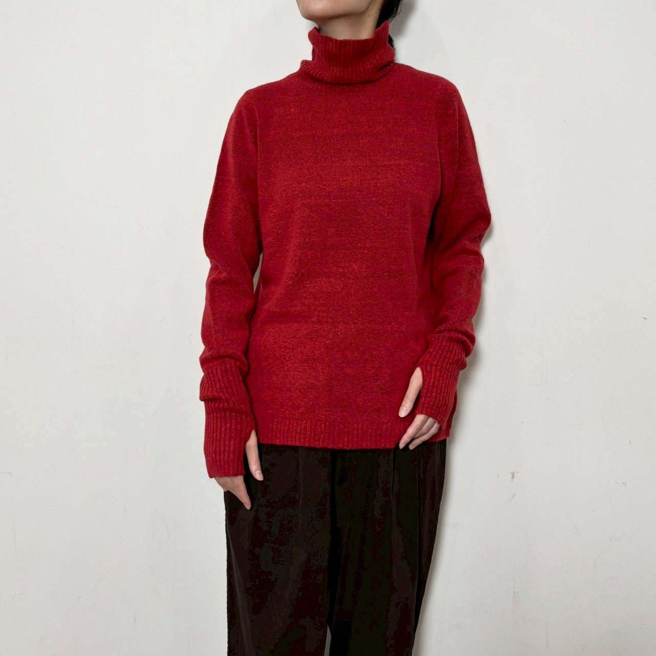 【siro de labonte 25 AW vol.2】fingerhole highneck - Champdelarose