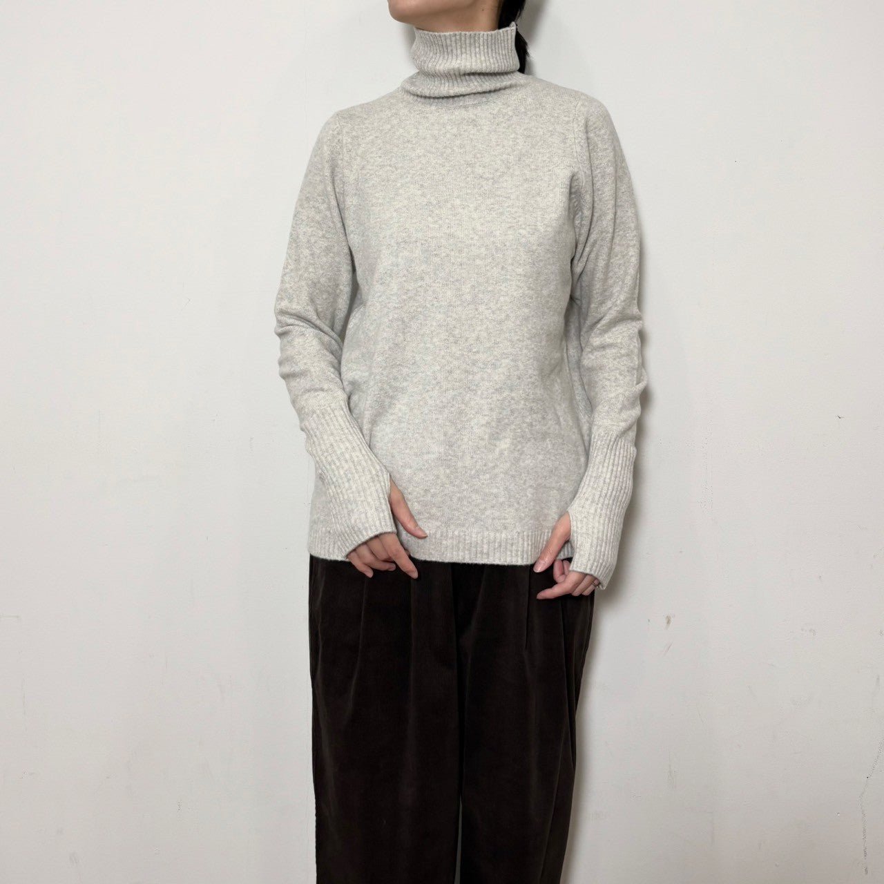 【siro de labonte 25 AW vol.2】fingerhole highneck - Champdelarose