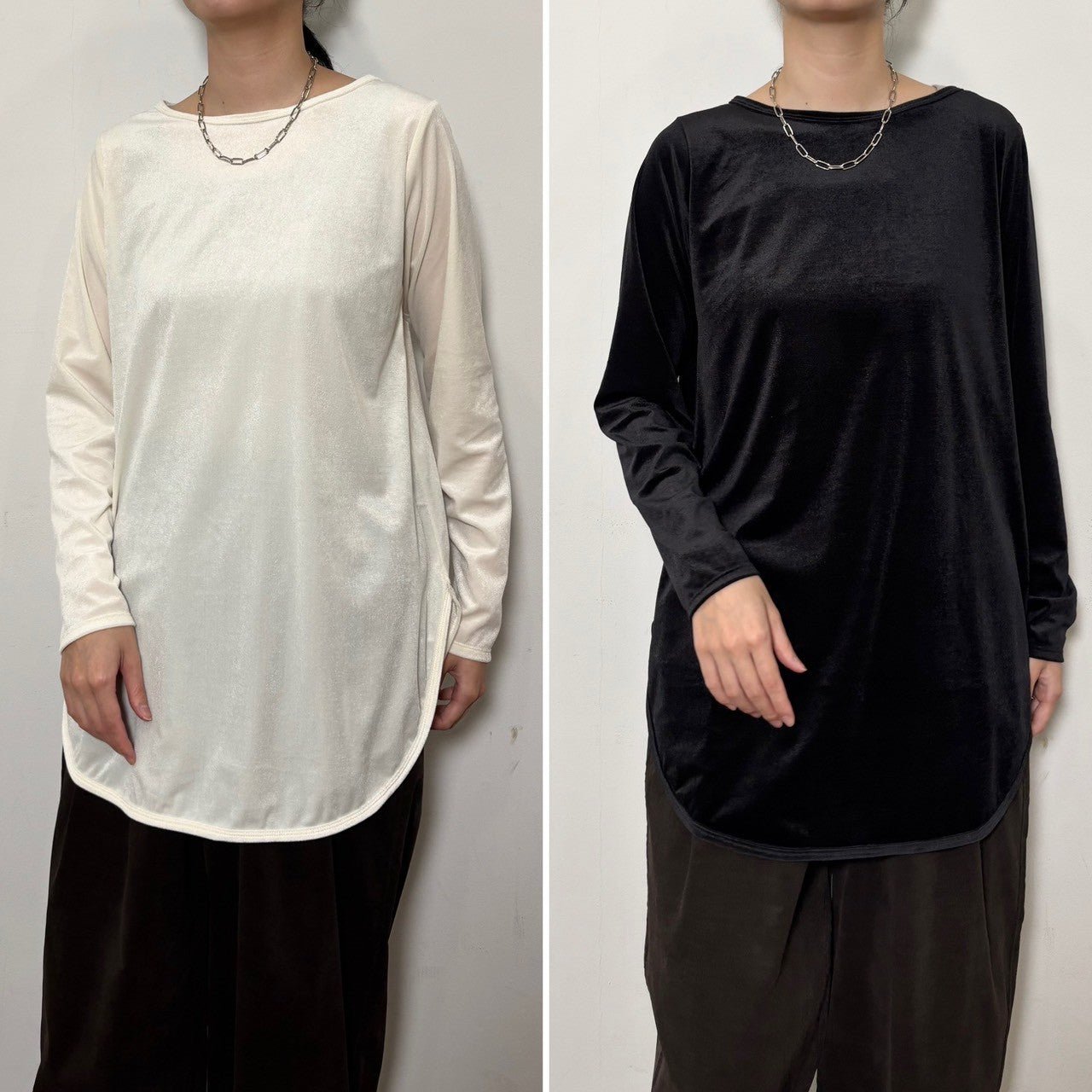 【siro de labonte 25 AW vol.2】round long pullover - Champdelarose