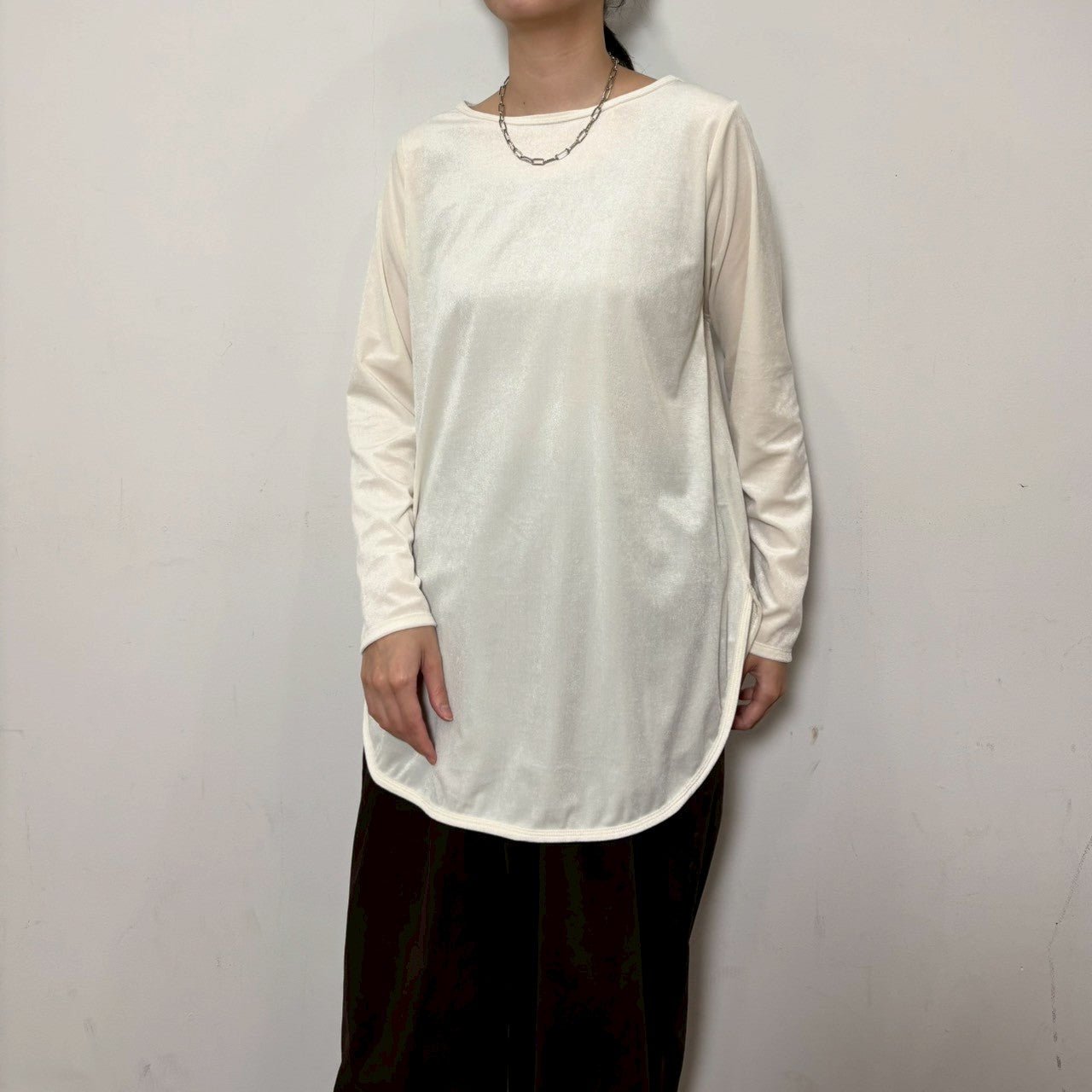 【siro de labonte 25 AW vol.2】round long pullover - Champdelarose