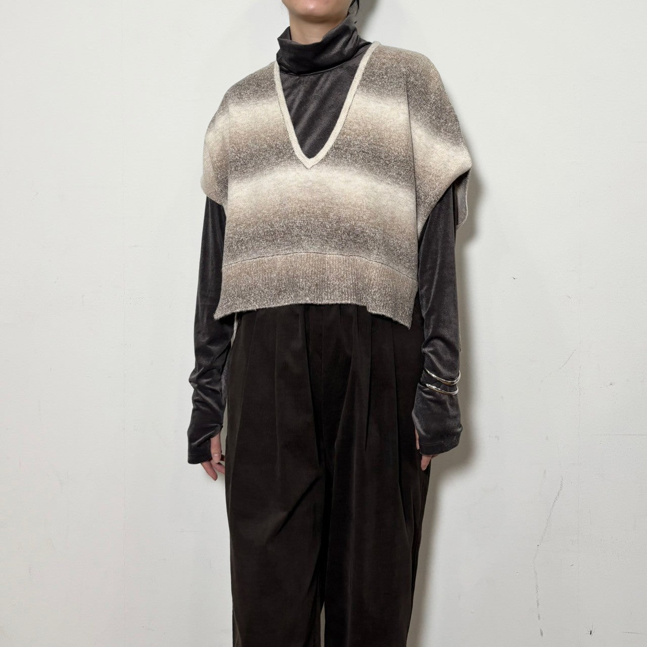 【siro de labonte 25 AW vol.2】short vest - Champdelarose