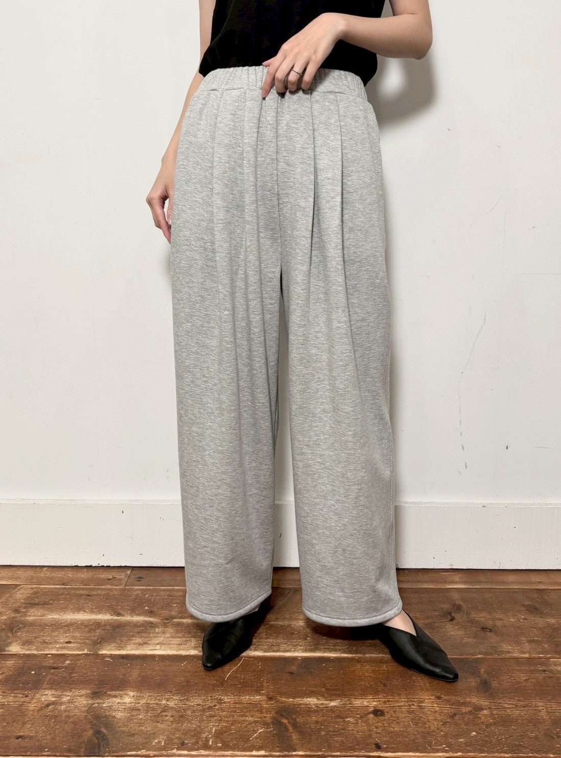 【siro de labonte 25 AW vol.2】tuck easy pants - Champdelarose