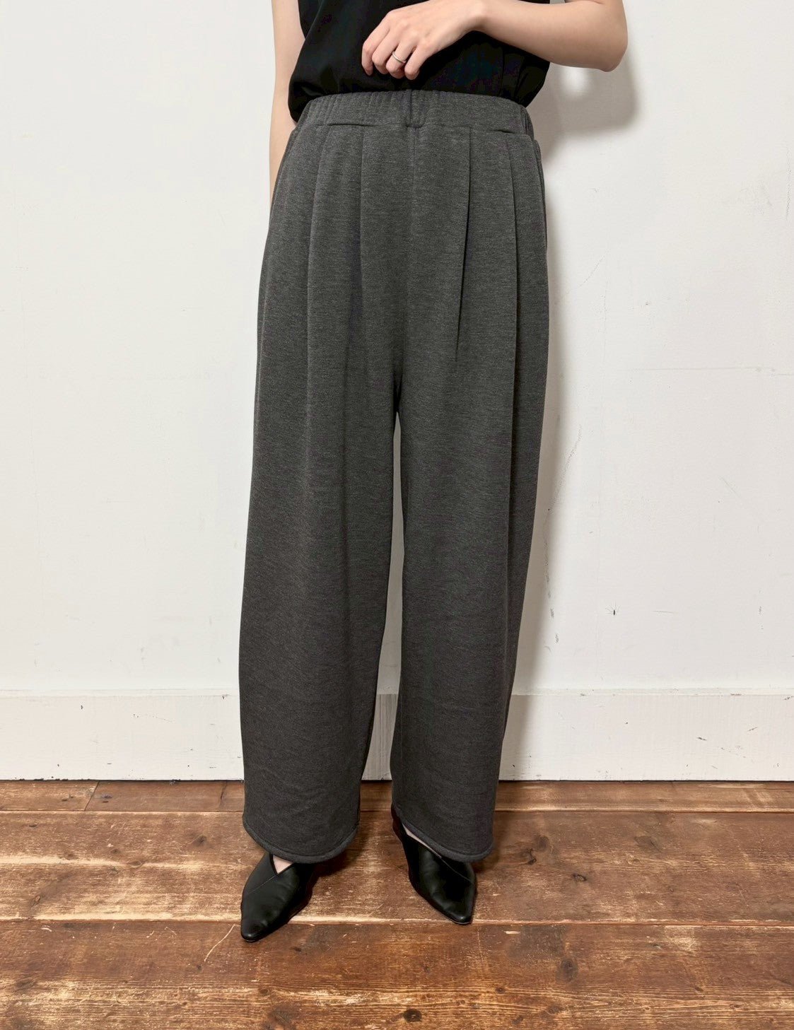 【siro de labonte 25 AW vol.2】tuck easy pants - Champdelarose
