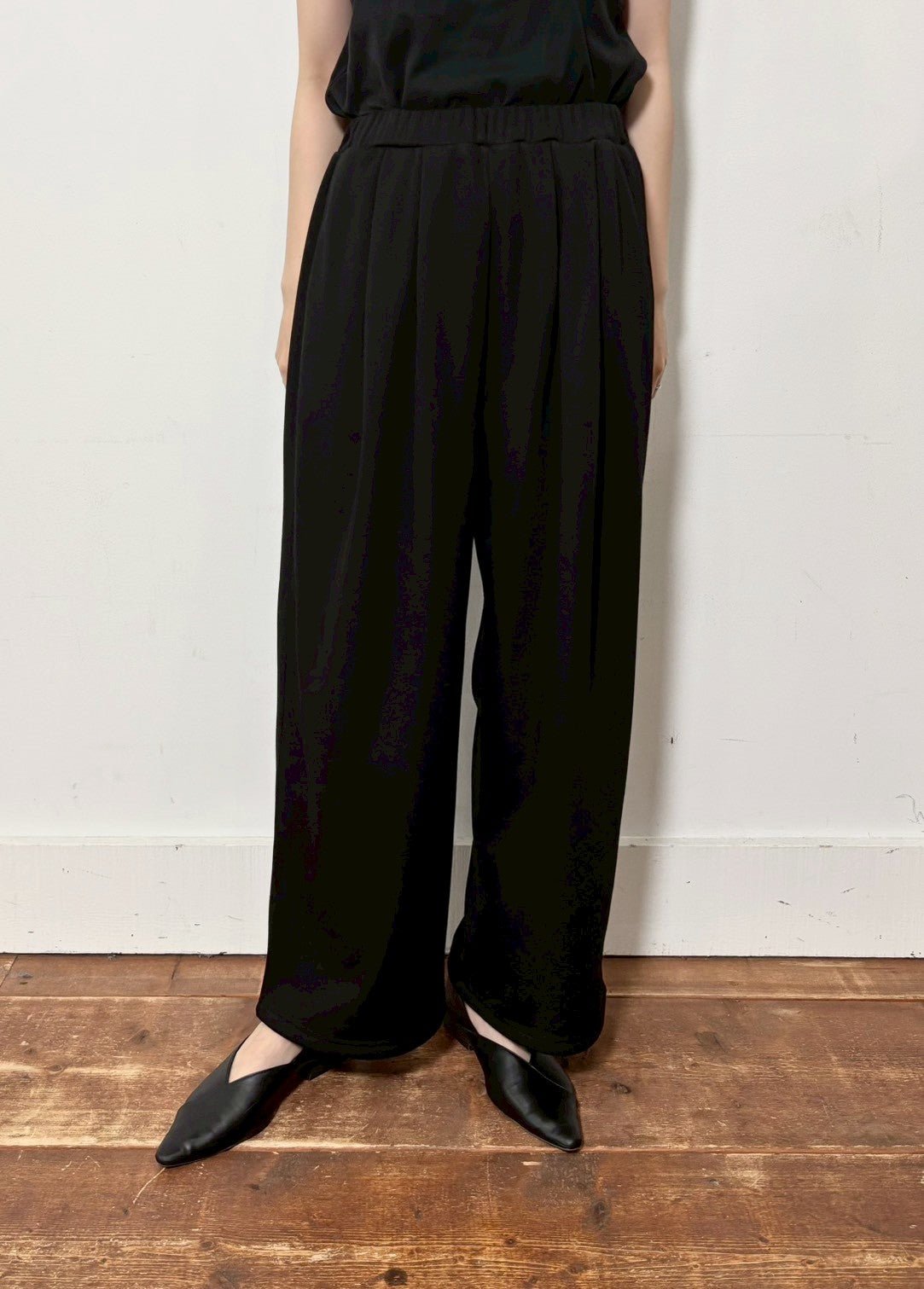 【siro de labonte 25 AW vol.2】tuck easy pants - Champdelarose