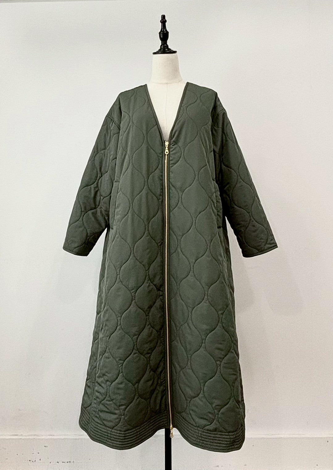 【siro de labonte 25 AW vol.2】Vneck long coat - Champdelarose