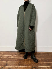 【siro de labonte 25 AW vol.2】Vneck long coat - Champdelarose