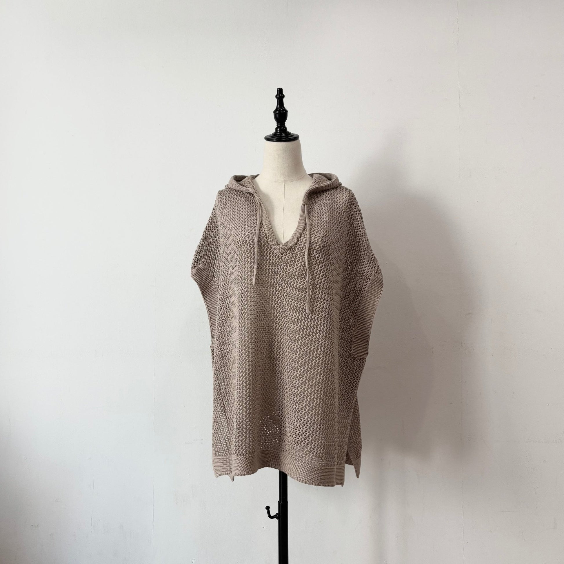 【siro de labonte】32/2COTTON mesh foody vest - Champdelarose