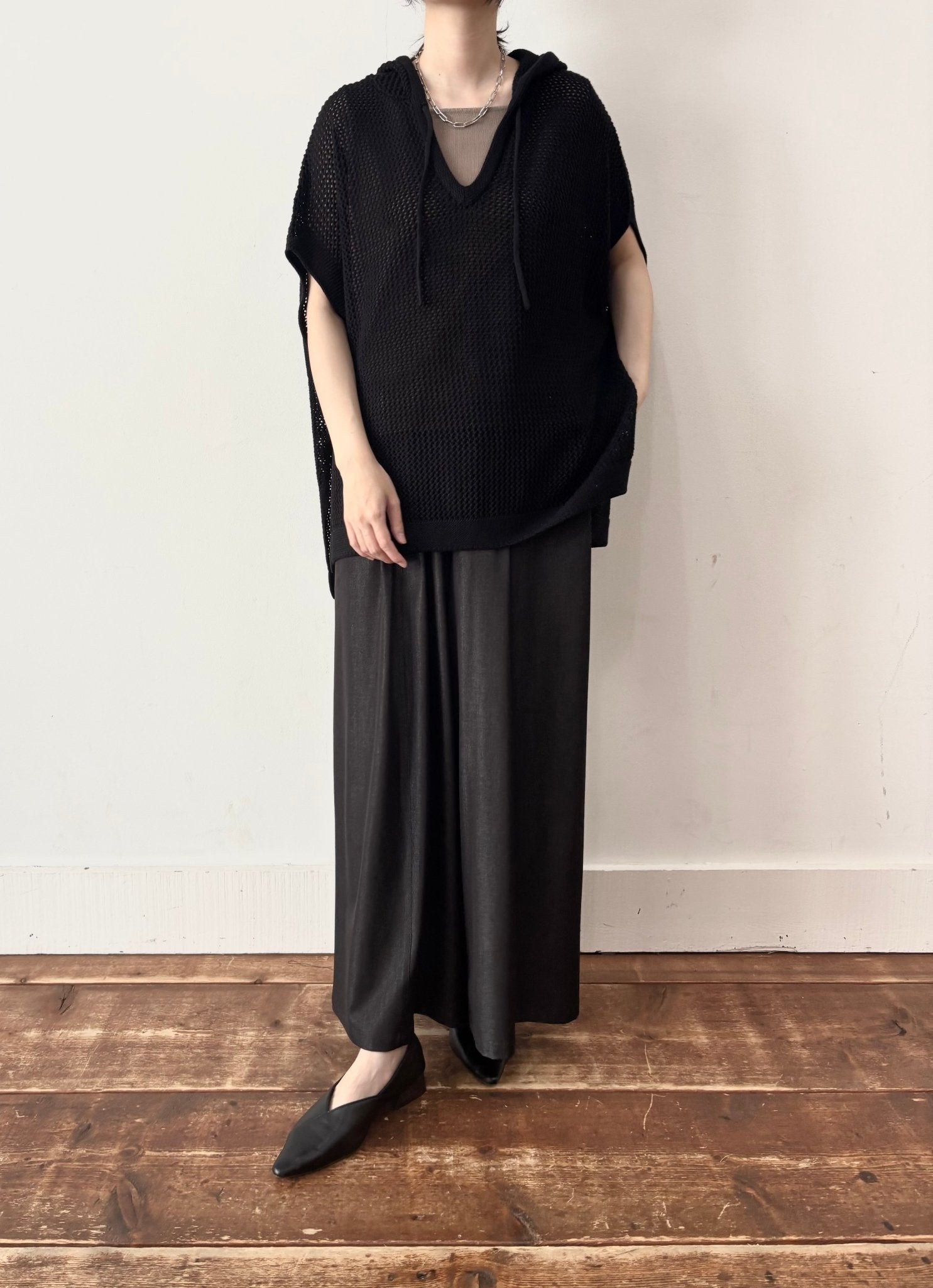 【siro de labonte】32/2COTTON mesh foody vest - Champdelarose