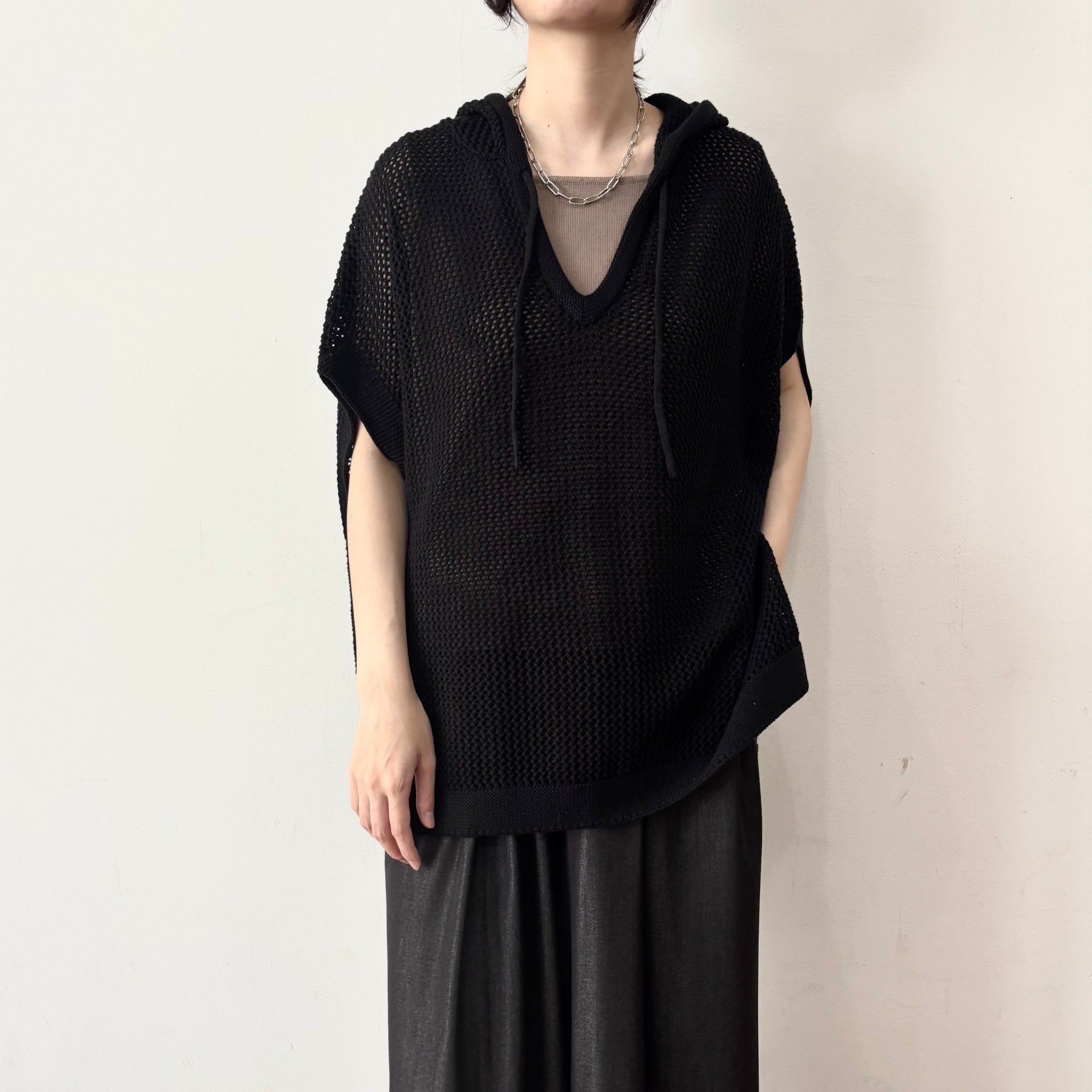 【siro de labonte】32/2COTTON mesh foody vest - Champdelarose