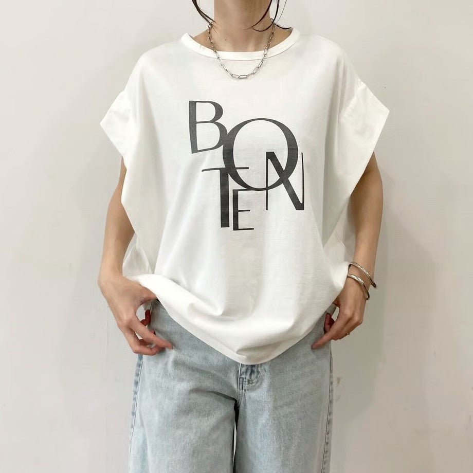 【siro de labonte】BONTE tuck sleeve Tshirt(ラメ） - Champdelarose