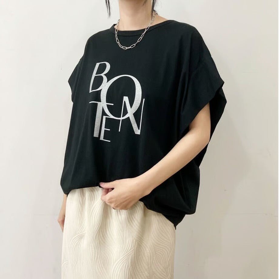 【siro de labonte】BONTE tuck sleeve Tshirt(ラメ） - Champdelarose