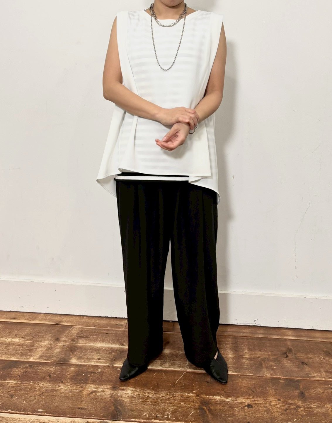 【siro de labonte】tuck flare tank - Champdelarose