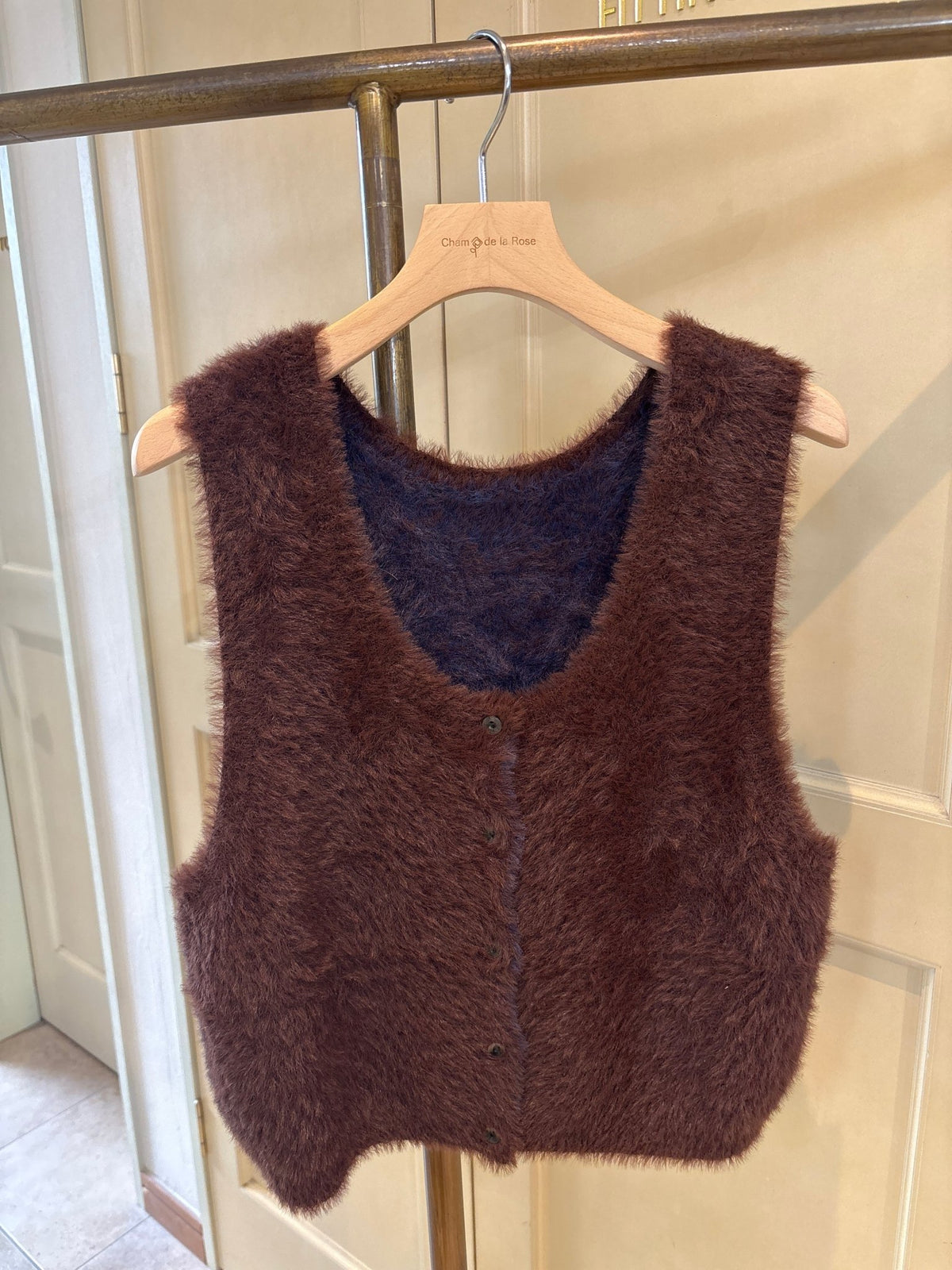 【WHYTO.】mix fur vest - Champdelarose