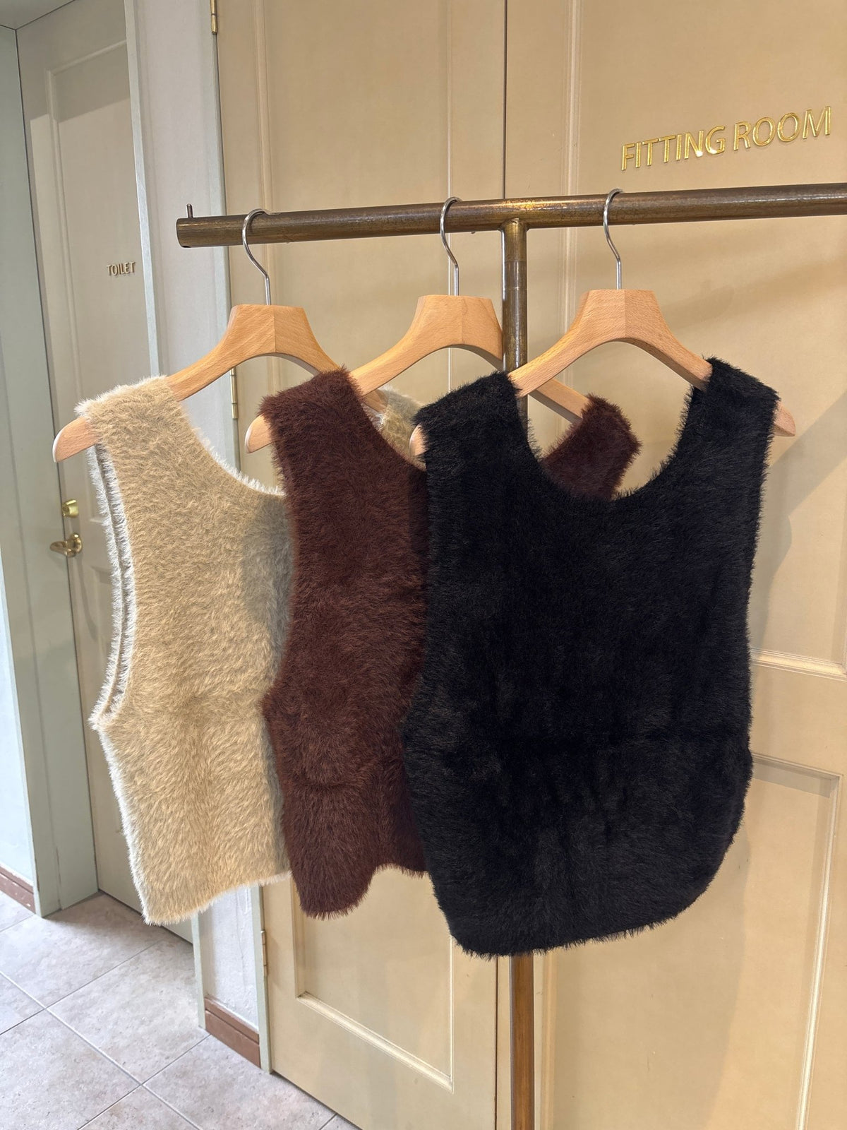 【WHYTO.】mix fur vest - Champdelarose