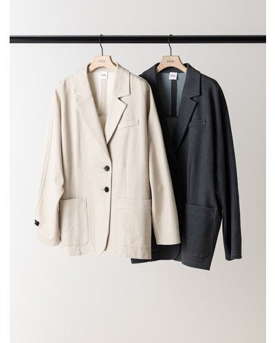 【YENN 2026 PRE - FALL COLECTION】FADED JERSEY JACKET - Champdelarose