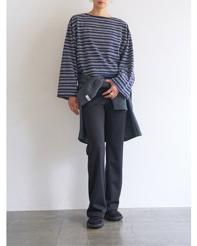 【YENN 2026 PRE - FALL COLECTION】FEATHER STP WIDE TOP - Champdelarose