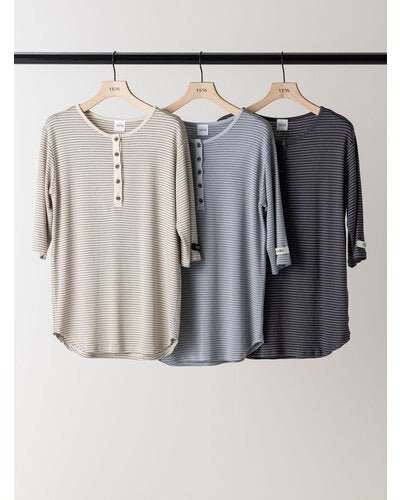 【YENN 2026 PRE - FALL COLECTION】HENRY 3,4 SLEEVE TEE - Champdelarose