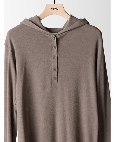 【YENN 2026 PRE - FALL COLECTION】HENRY HOODIE LONGTEE - Champdelarose