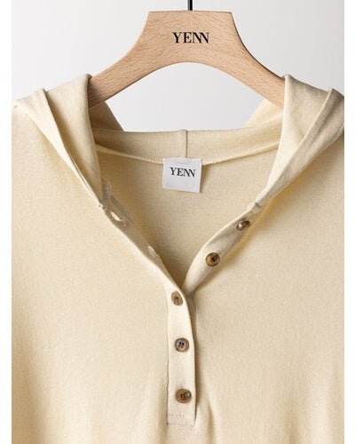 【YENN 2026 PRE - FALL COLECTION】HENRY HOODIE LONGTEE - Champdelarose