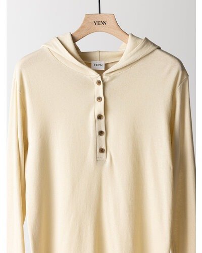 【YENN 2026 PRE - FALL COLECTION】HENRY HOODIE LONGTEE - Champdelarose