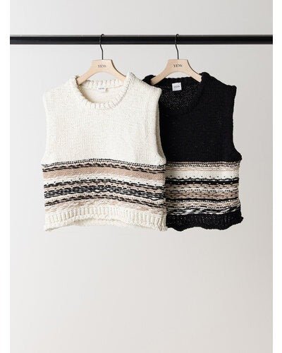 【YENN 2026 PRE - FALL COLECTION】MOLE JACQUARD VEST - Champdelarose