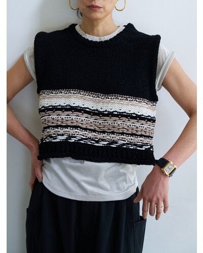 【YENN 2026 PRE - FALL COLECTION】MOLE JACQUARD VEST - Champdelarose