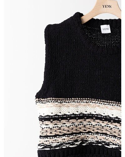 【YENN 2026 PRE - FALL COLECTION】MOLE JACQUARD VEST - Champdelarose