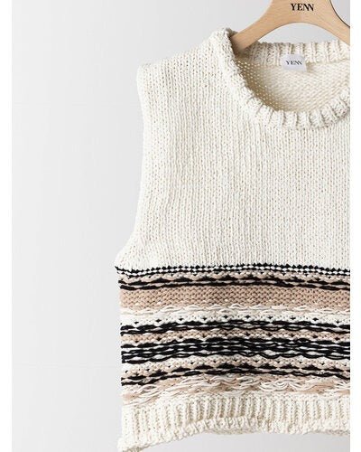 【YENN 2026 PRE - FALL COLECTION】MOLE JACQUARD VEST - Champdelarose