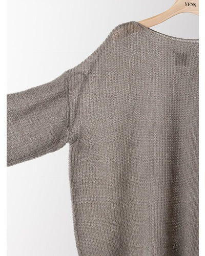 【YENN 2026 PRE - FALL COLECTION】SHEER MOHAIR KNIT PO - Champdelarose