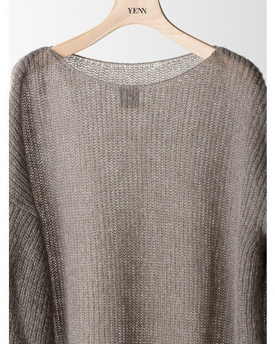 【YENN 2026 PRE - FALL COLECTION】SHEER MOHAIR KNIT PO - Champdelarose
