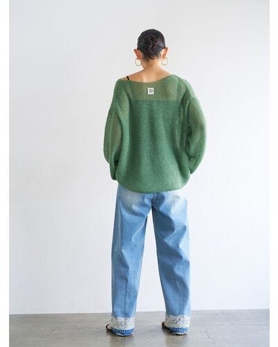 【YENN 2026 PRE - FALL COLECTION】SHEER MOHAIR KNIT PO - Champdelarose