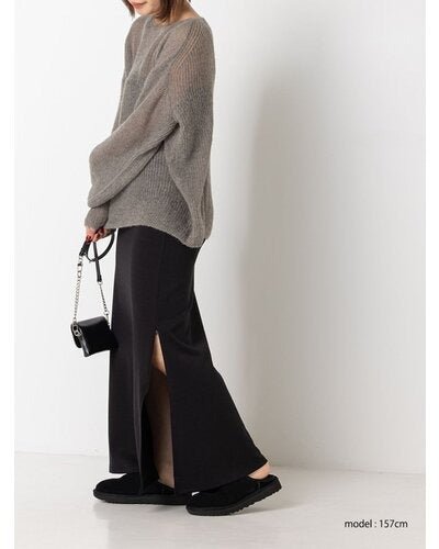 【YENN 2026 PRE - FALL COLECTION】SHEER MOHAIR KNIT PO - Champdelarose