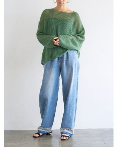 【YENN 2026 PRE - FALL COLECTION】SHEER MOHAIR KNIT PO - Champdelarose