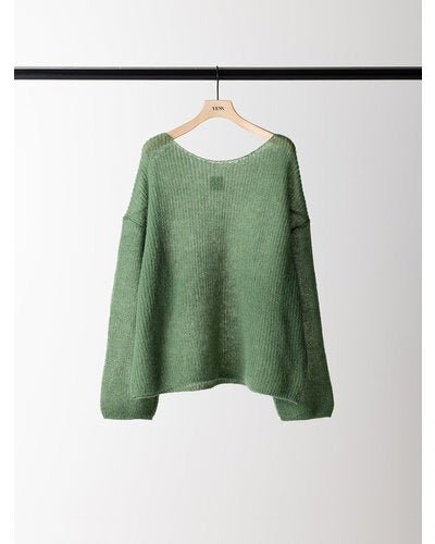 【YENN 2026 PRE - FALL COLECTION】SHEER MOHAIR KNIT PO - Champdelarose