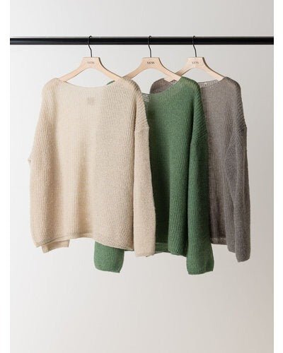 【YENN 2026 PRE - FALL COLECTION】SHEER MOHAIR KNIT PO - Champdelarose