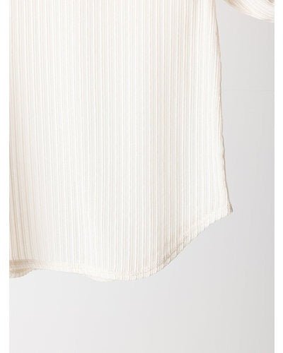【YENN 2026 PRE - FALL COLECTION】STRIPE SHEER RIB TEE - Champdelarose