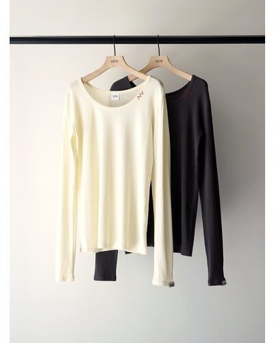 【YENN 2026 PRE - FALL COLECTION】U - NECK LONG TEE - Champdelarose
