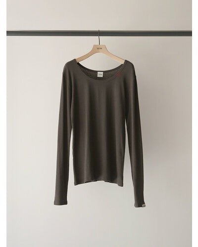 【YENN 2026 PRE - FALL COLECTION】U - NECK LONG TEE - Champdelarose