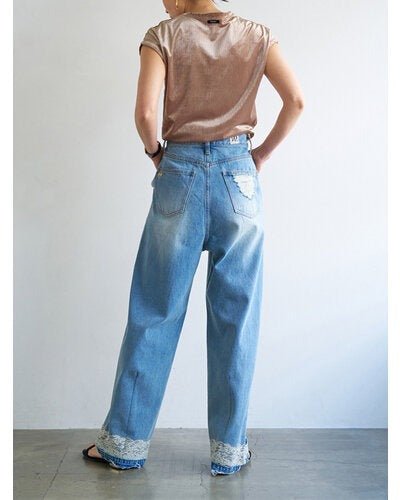 【YENN 2026 PRE - FALL COLECTION】VELVET SHORT SLV TEE - Champdelarose