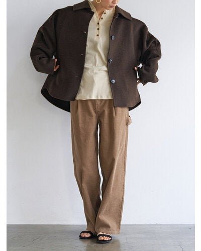 【YENN 2026 PRE - FALL COLECTION】W FACE COLLARED JK - Champdelarose