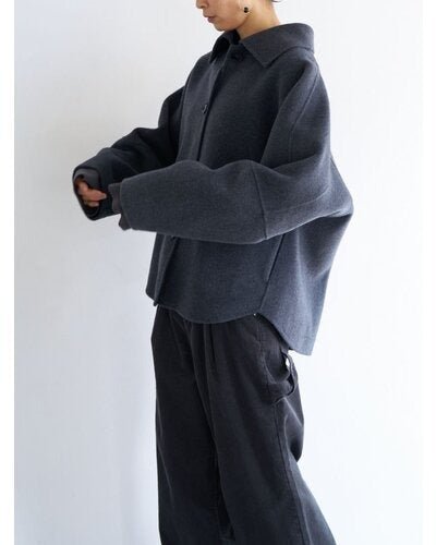 【YENN 2026 PRE - FALL COLECTION】W FACE COLLARED JK - Champdelarose