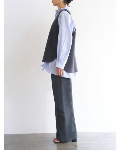 【YENN 2026 PRE - FALL COLECTION】W FACE OVER VEST - Champdelarose